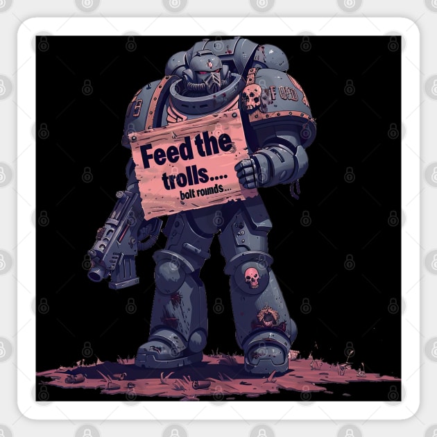 Feed the Trolls, Bolt rounds Sticker by obstinator